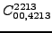 $\displaystyle {}{C_{00,4213}^{2213}}$