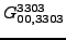 $\displaystyle {}{G_{00,3303}^{3303}}$