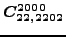 $\displaystyle \bm{C_{22,2202}^{2000}}$