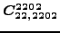 $\displaystyle \bm{C_{22,2202}^{2202}}$