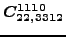 $\displaystyle \bm{C_{22,3312}^{1110}}$