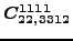 $\displaystyle \bm{C_{22,3312}^{1111}}$