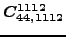 $\displaystyle \bm{C_{44,1112}^{1112}}$