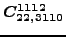 $\displaystyle \bm{C_{22,3110}^{1112}}$