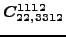 $\displaystyle \bm{C_{22,3312}^{1112}}$