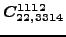 $\displaystyle \bm{C_{22,3314}^{1112}}$