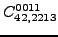 $\displaystyle {}{C_{42,2213}^{0011}}$