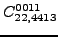 $\displaystyle {}{C_{22,4413}^{0011}}$