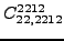 $\displaystyle {}{C_{22,2212}^{2212}}$