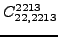 $\displaystyle {}{C_{22,2213}^{2213}}$