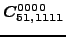 $\displaystyle \bm{C_{51,1111}^{0000}}$