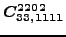 $\displaystyle \bm{C_{33,1111}^{2202}}$