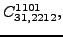 $\displaystyle {}{C_{31,2212}^{1101}} ,$