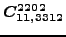 $\displaystyle \bm{C_{11,3312}^{2202}}$