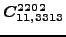 $\displaystyle \bm{C_{11,3313}^{2202}}$