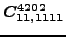 $\displaystyle \bm{C_{11,1111}^{4202}}$