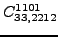 $\displaystyle {}{C_{33,2212}^{1101}}$