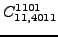 $\displaystyle {}{C_{11,4011}^{1101}}$