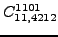 $\displaystyle {}{C_{11,4212}^{1101}}$