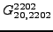 $\displaystyle {}{G_{20,2202}^{2202}}$