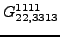 $\displaystyle {}{G_{22,3313}^{1111}}$