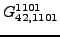 $\displaystyle {}{G_{42,1101}^{1101}}$