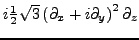 $ i\frac{1}{2} \sqrt{3} \left(\partial_{x}+i \partial_{y}\right)^2\partial_{z}$