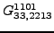 $\displaystyle {}{G_{33,2213}^{1101}}$