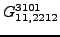 $\displaystyle {}{G_{11,2212}^{3101}}$