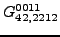 $\displaystyle {}{G_{42,2212}^{0011}}$