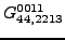 $\displaystyle {}{G_{44,2213}^{0011}}$