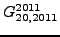 $\displaystyle {}{G_{20,2011}^{2011}}$