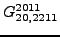 $\displaystyle {}{G_{20,2211}^{2011}}$