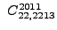 $ ~{}{C^{2011}_{22,2213}}$