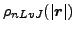 $ \rho_{nLvJ}(\vert\vec {r}\vert)$