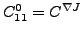 $ C^0_{11}=C^{\nabla{J}}$