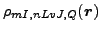 $ \rho_{mI,nLvJ,Q}(\vec {r})$