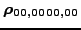 $ \bm{\rho_{00,0000,00}}$