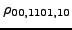 $ {}{\rho_{00,1101,10}}$