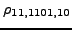 $ {}{\rho_{11,1101,10}}$