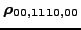 $ \bm{\rho_{00,1110,00}}$