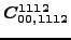 $\displaystyle \bm{C^{1112}_{00,1112}}$