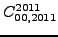 $\displaystyle {}{C_{00,2011}^{2011}}$