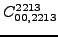 $\displaystyle {}{C_{00,2213}^{2213}}$