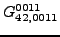 $\displaystyle {}{G_{42,0011}^{0011}}$