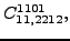 $\displaystyle {}{C_{11,2212}^{1101}} ,$