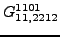 $\displaystyle {}{G_{11,2212}^{1101}}$