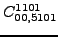 $\displaystyle {}{C_{00,5101}^{1101}}$