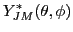 $\displaystyle Y_{JM}^*(\theta,\phi)$