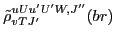 $\tilde{\rho}^{uUu'U'W,J''}_{vTJ'}(br)$